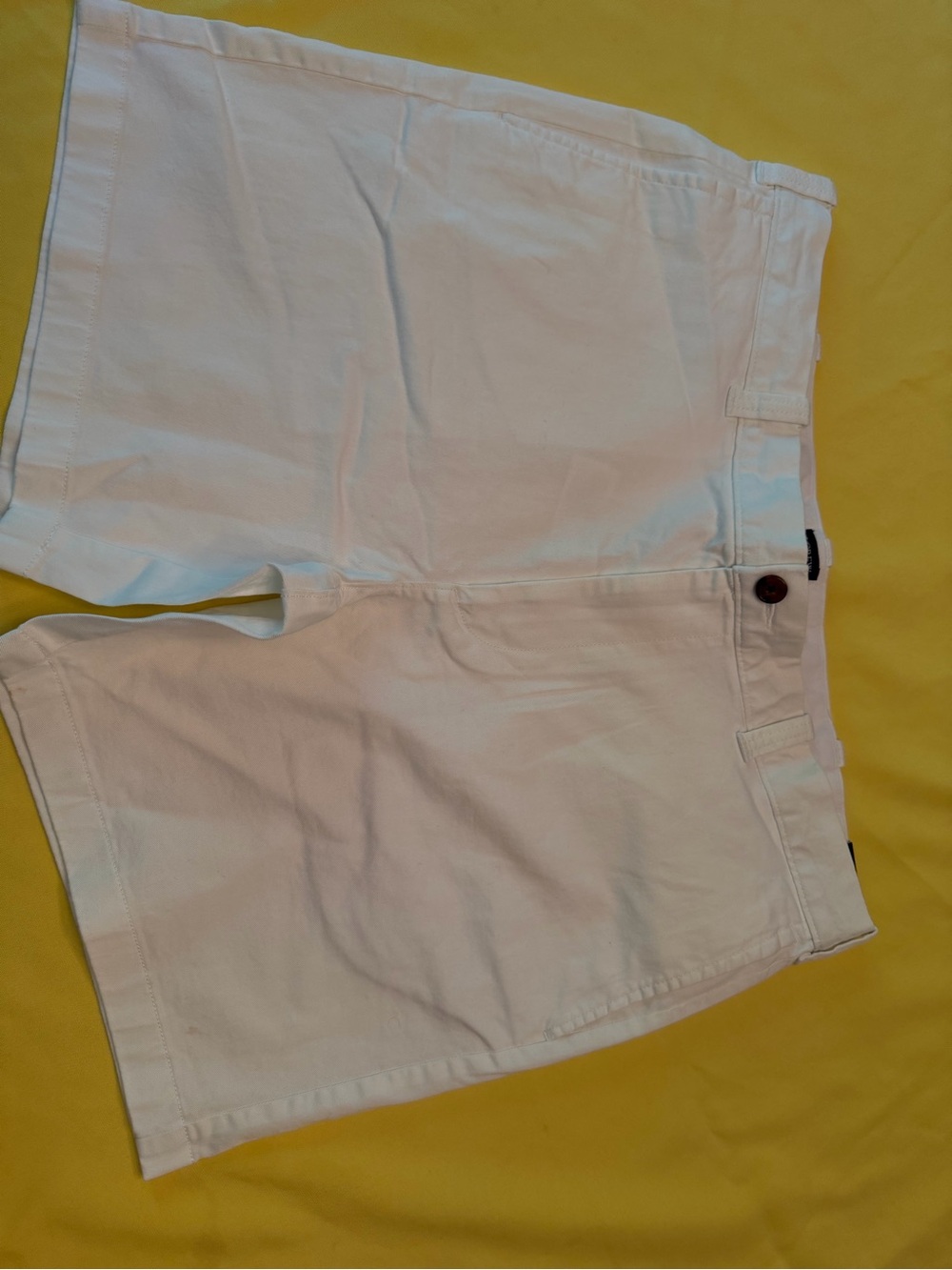 J. Crew White Mid-Rise Cotton Bermuda Shorts 7” inseam